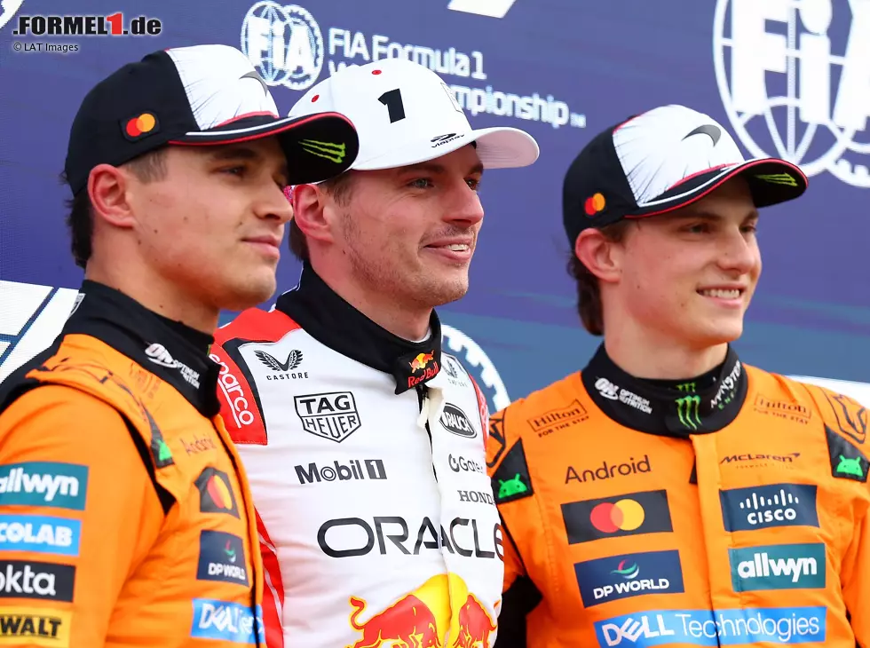Lando Norris, Max Verstappen, Oscar Piastri Foto zur News: Lando Norris, Max Verstappen, Oscar Piastri