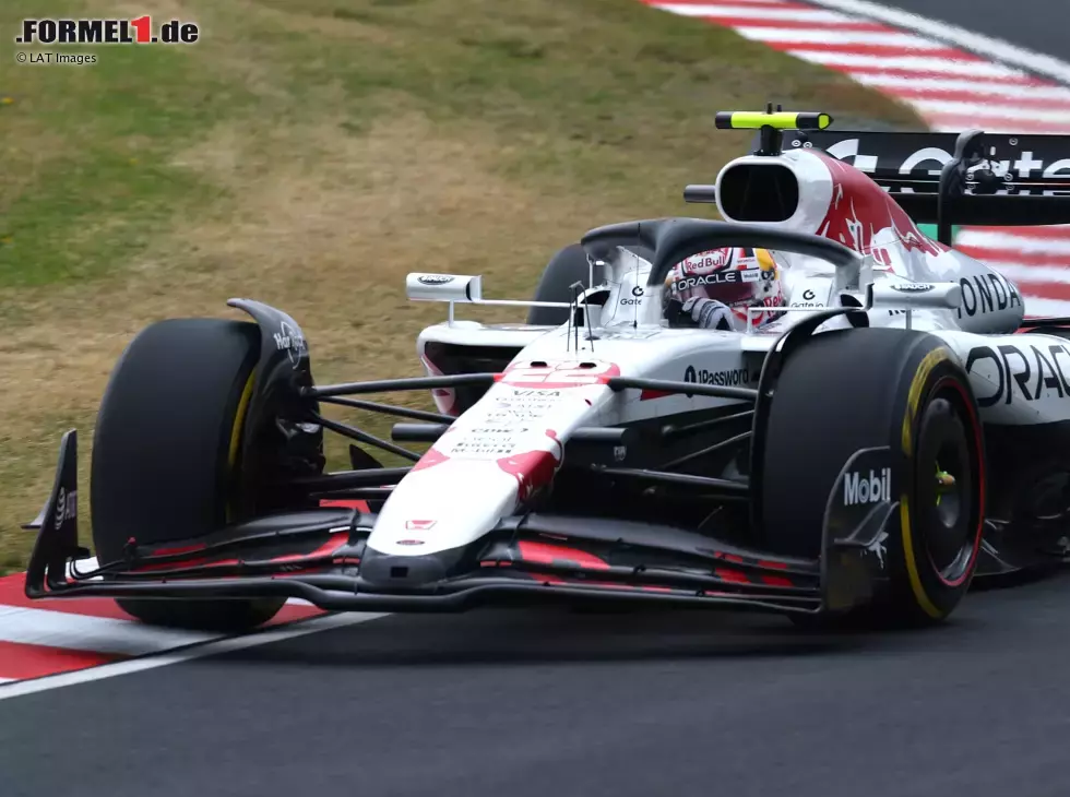 Foto zur News: Yuki Tsunoda bei seinem Formel-1-Debüt für Red Bull 2025 in Suzuka