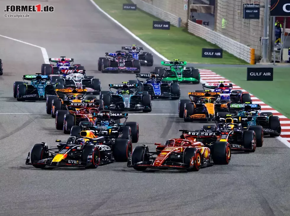 Der Start zum Formel-1-Rennen in Bahrain 2025 Foto zur News: Der Start zum Formel-1-Rennen in Bahrain 2025