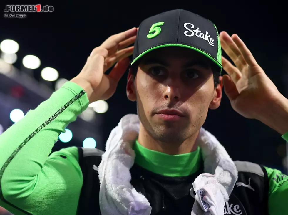 Foto zur News: Formel-1-Neuling Gabriel Bortoleto in der Startaufstellung in Dschidda 2025