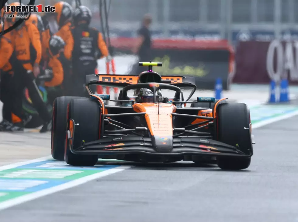Der goldene Boxenstopp: Als Lando Norris drin war, kam das Safety-Car Foto zur News: Der goldene Boxenstopp: Als Lando Norris drin war, kam das Safety-Car