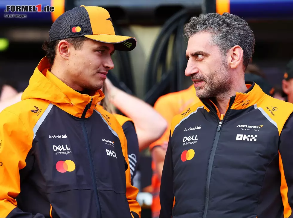 Lando Norris und Andrea Stella Foto zur News: Lando Norris und Andrea Stella
