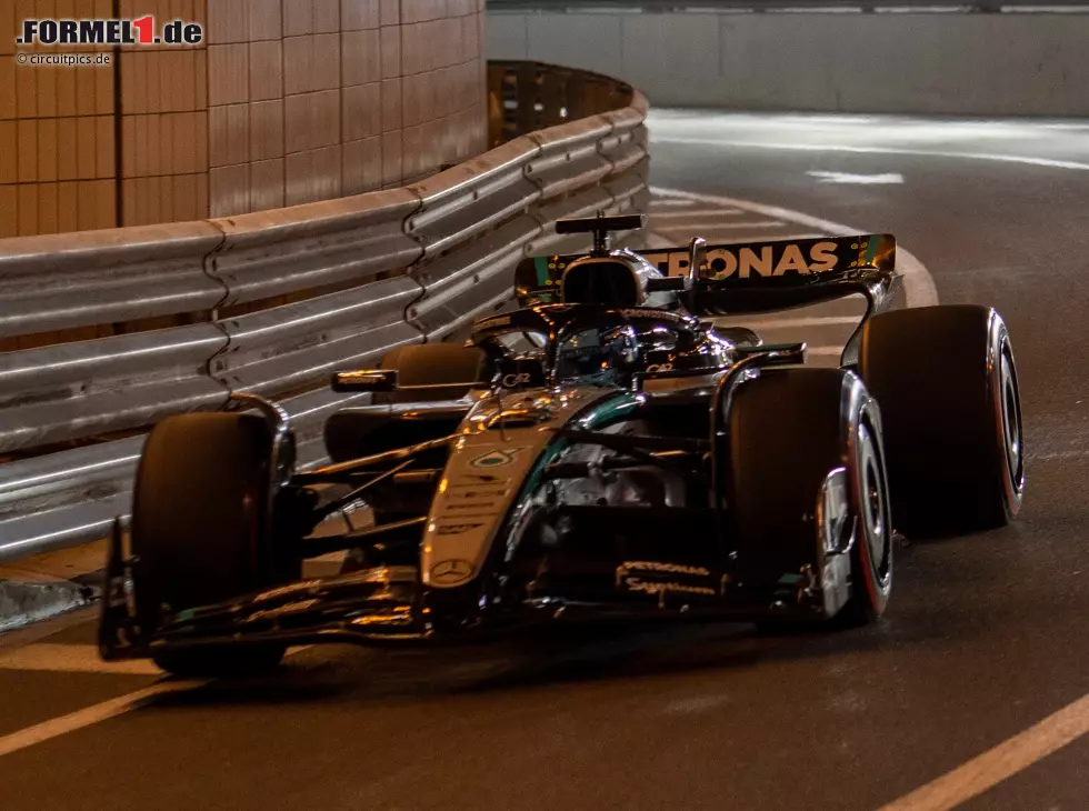 Foto zur News: George Russell (Mercedes W16) beim Formel-1-Rennen in Monaco 2025