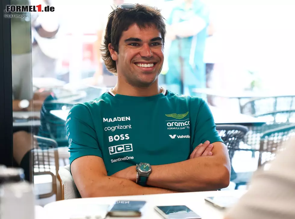 Foto zur News: Sieht so jemand aus, der schlecht schläft? Lance Stroll in Barcelona