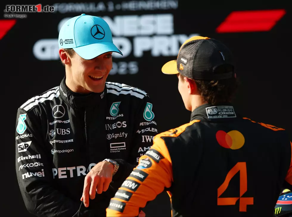 George Russell, Lando Norris Foto zur News: George Russell, Lando Norris