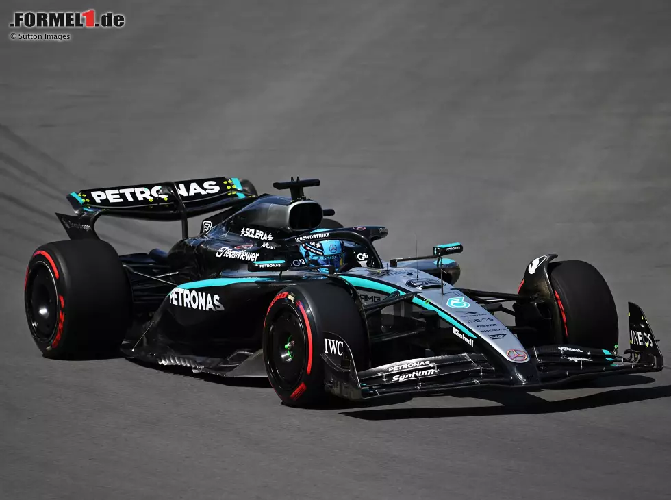 Foto zur News: George Russell (Mercedes W16) beim Formel-1-Rennen in Kanada 2025