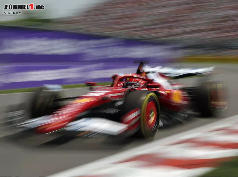 Foto zur News: Charles Leclerc (Ferrari SF-25) beim Formel-1-Rennen in Kanada 2025