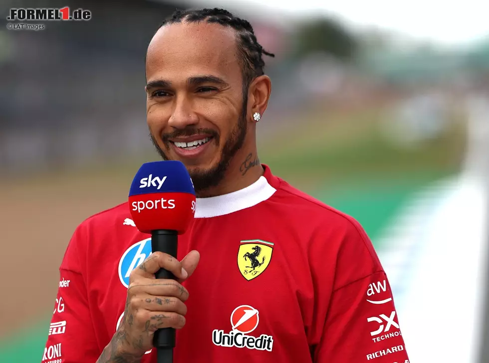 Foto zur News: Lewis Hamilton (Ferrari) vor dem Formel-1-Rennen in Silverstone 2025