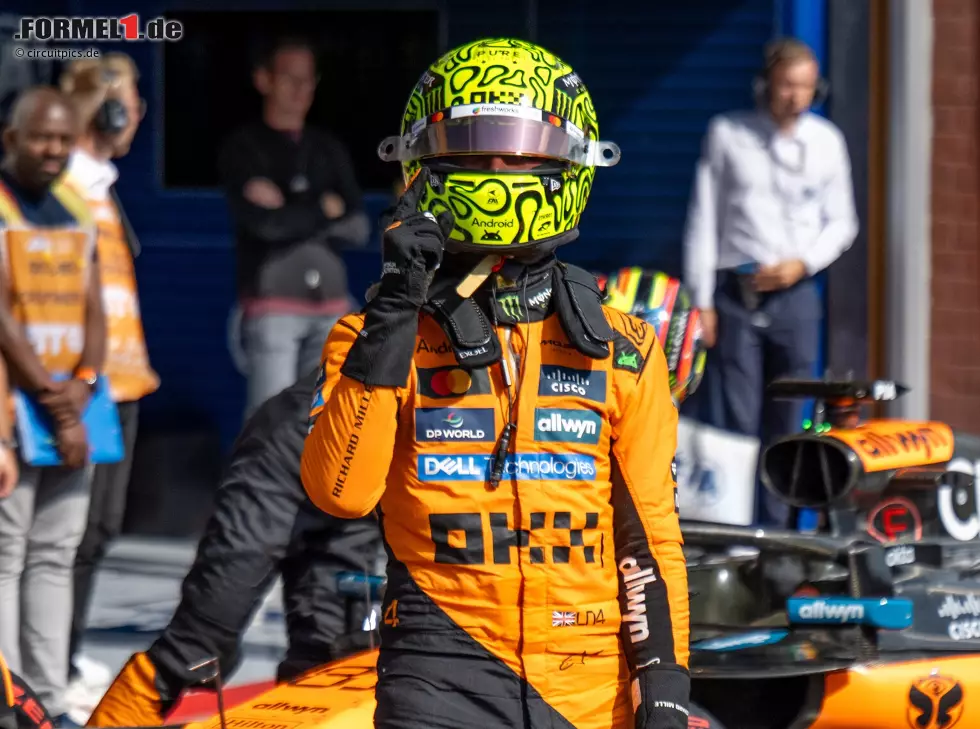 Foto zur News: Lando Norris drehte nach der Sprint-Niederlage den Spieß im Qualifying zum Belgien-GP um