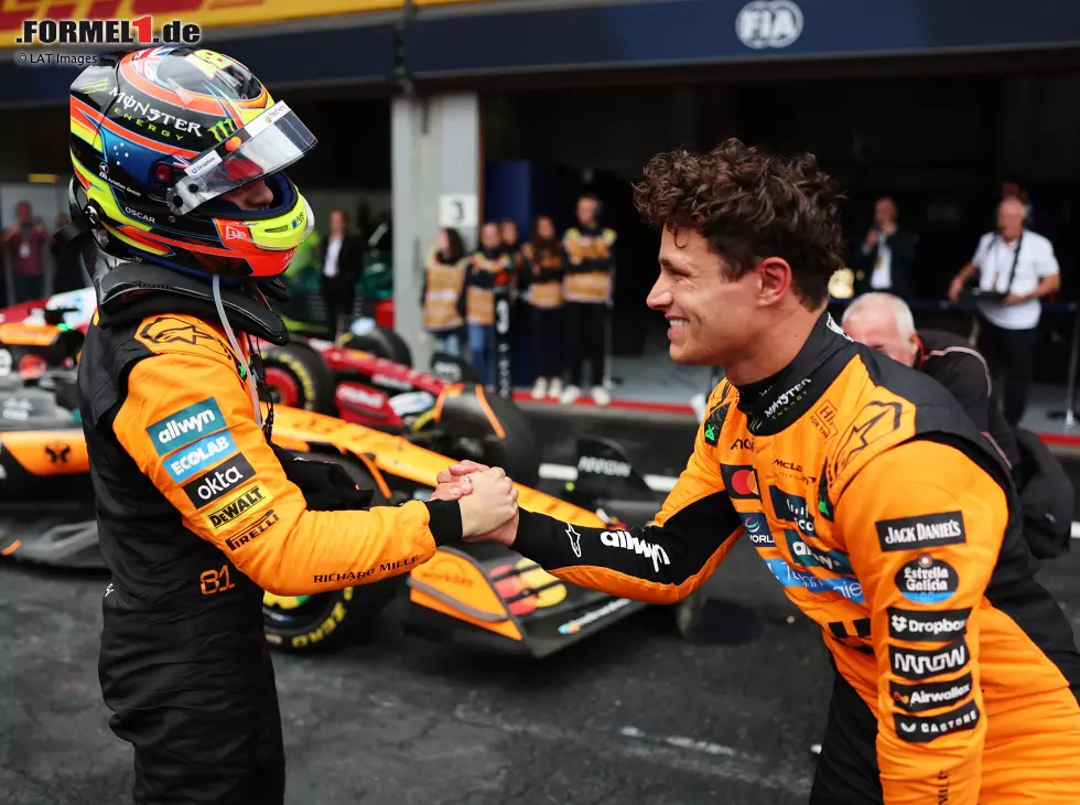 Foto zur News: Am Ende konnte Lando Norris Oscar Piastri nur gratulieren