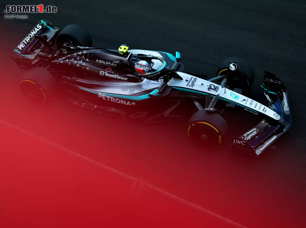 Foto zur News: Andrea Kimi Antonelli im Mercedes W16 mit alter Aufhängung in Ungarn 2025