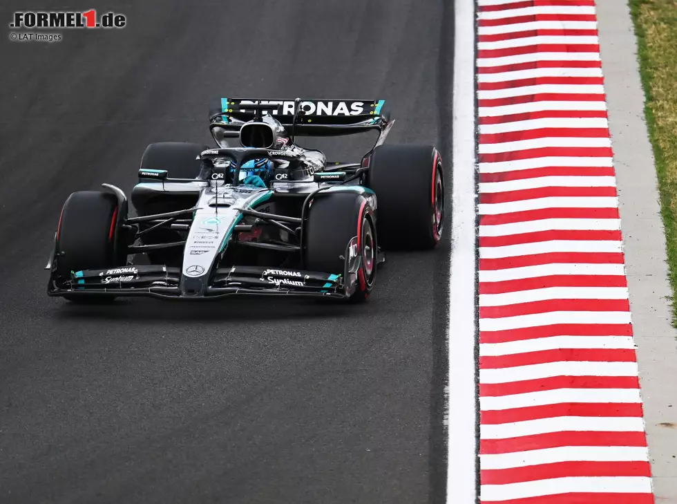Foto zur News: George Russell (Mercedes W16) beim Formel-1-Rennen in Ungarn 2025