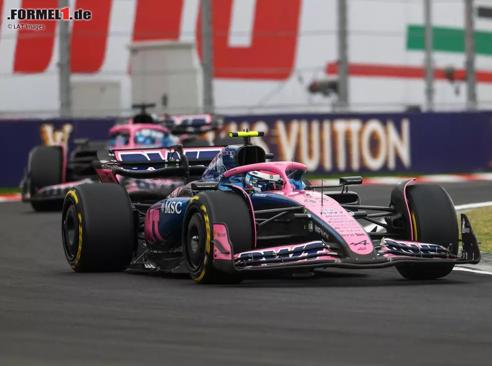 Foto zur News: Franco Colapinto (Alpine A525) vor Pierre Gasly beim Formel-1-Rennen in Ungarn 2025