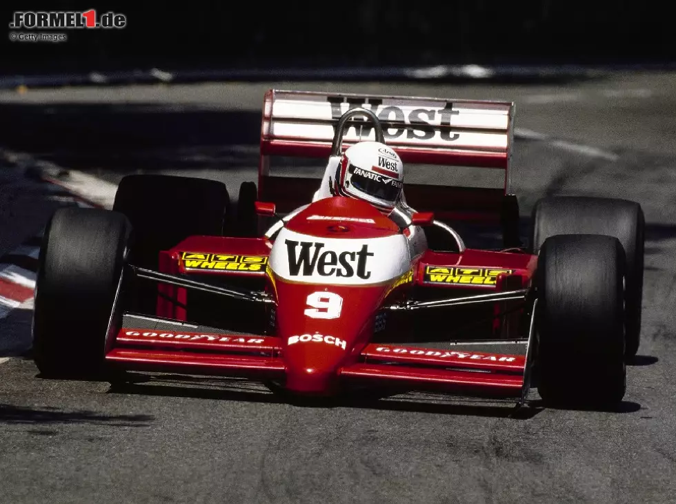 Foto zur News: Martin Brundle im Zakspeed 871 in der Formel-1-Saison 1987 in Monaco