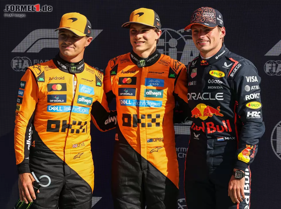 Oscar Piastri, Lando Norris, Max Verstappen Foto zur News: Oscar Piastri, Lando Norris, Max Verstappen