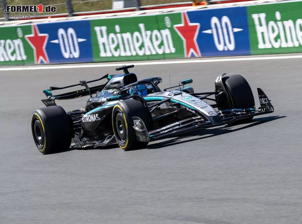 Foto zur News: George Russell (Mercedes) auf dem Kurs von Zandvoort 2025