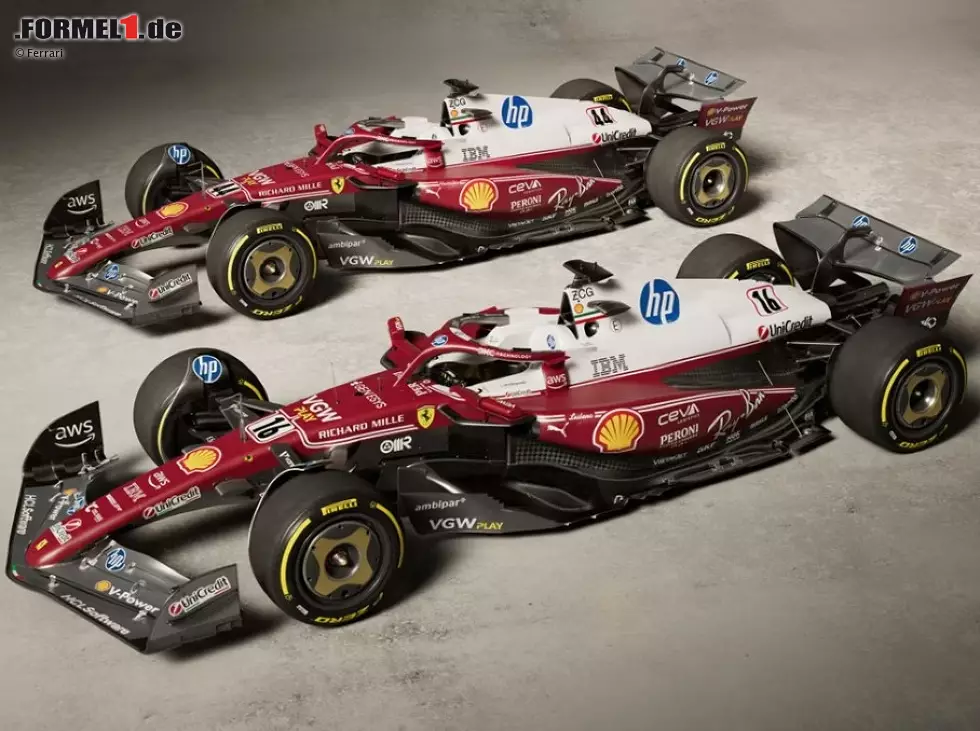 Foto zur News: Die Ferrari-Sonderlackierung beim Italien-Grand-Prix 2025