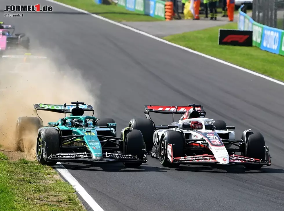 Foto zur News: Lance Stroll, Esteban Ocon