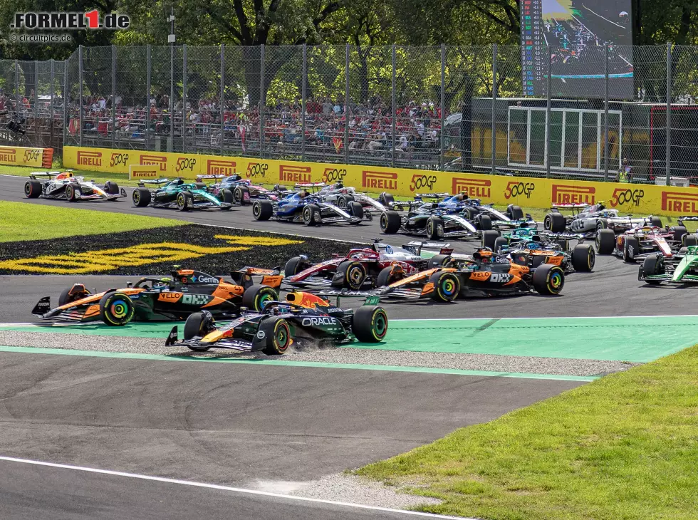 Foto zur News: Startphase beim Formel-1-Rennen in Monza 2025