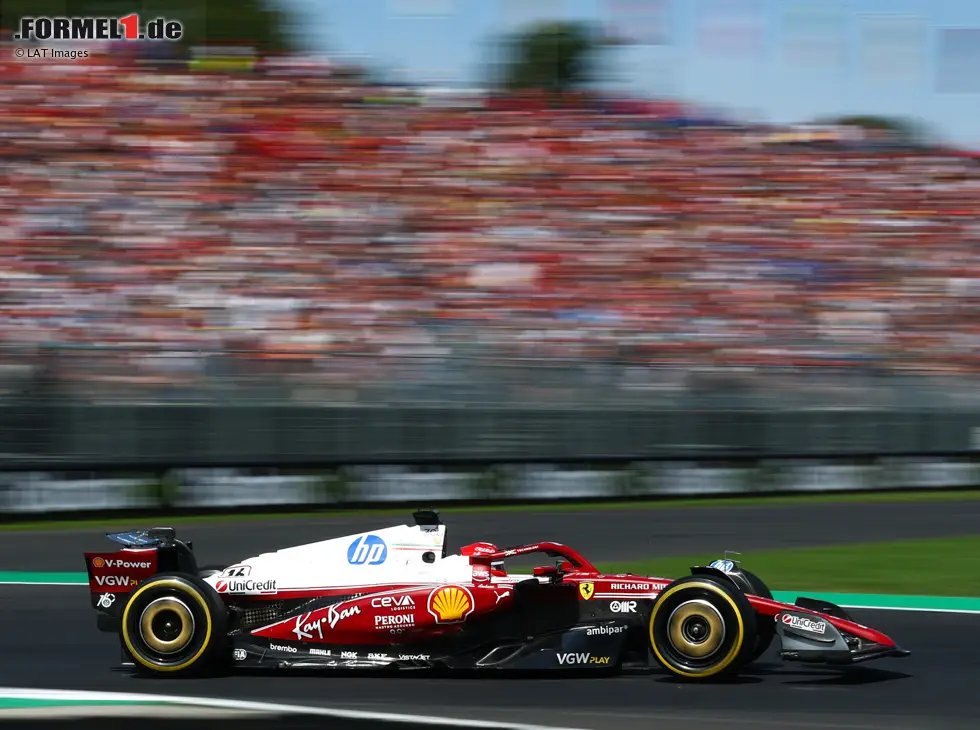 Foto zur News: Charles Leclerc konnte für die Tifosi kein Ferrari-Podium holen