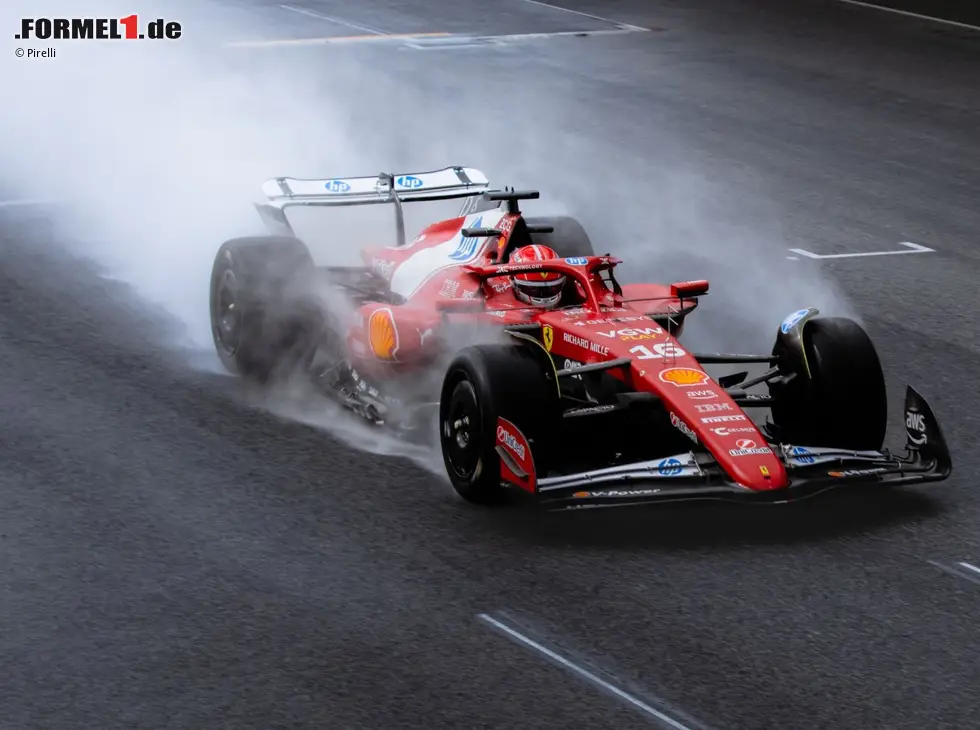 Foto zur News: Charles Leclerc beim Pirelli-Reifentest in Mugello 2025