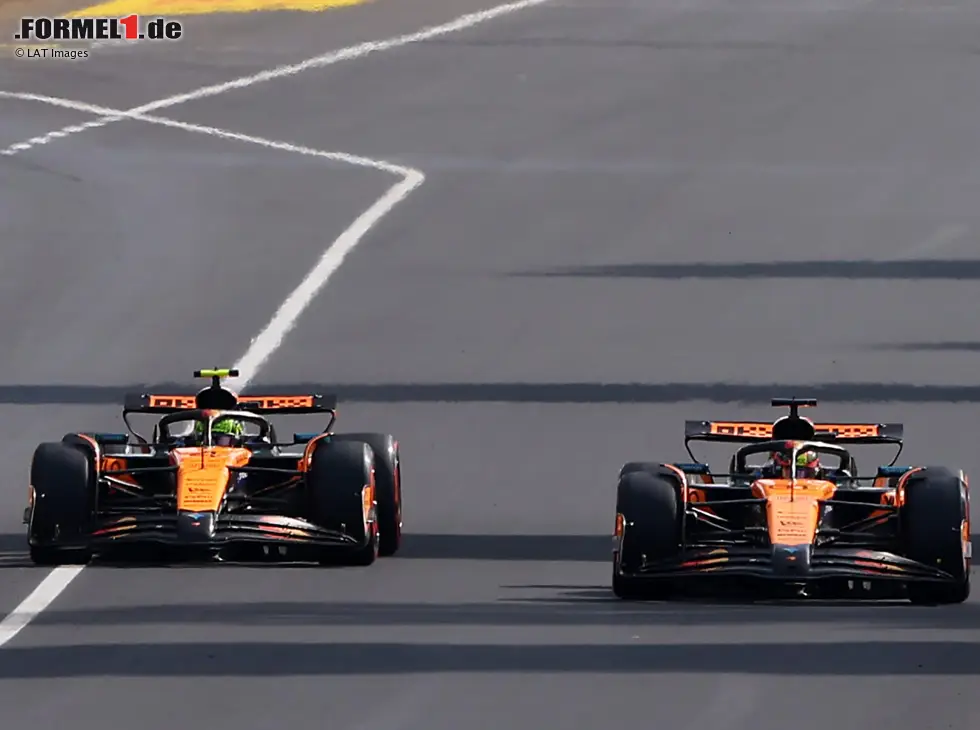 Foto zur News: Oscar Piastri, Lando Norris
