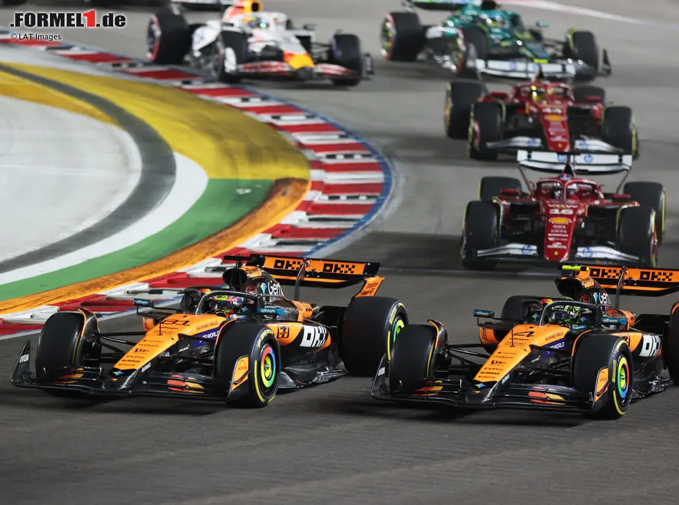 Foto zur News: Oscar Piastri, Lando Norris
