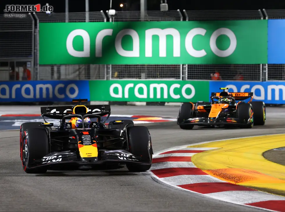 Foto zur News: Max Verstappen, Lando Norris