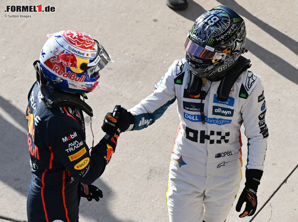 Max Verstappen hat die beiden McLaren-Piloten im Sprint-Qualifying geschlagen Foto zur News: Max Verstappen hat die beiden McLaren-Piloten im Sprint-Qualifying geschlagen