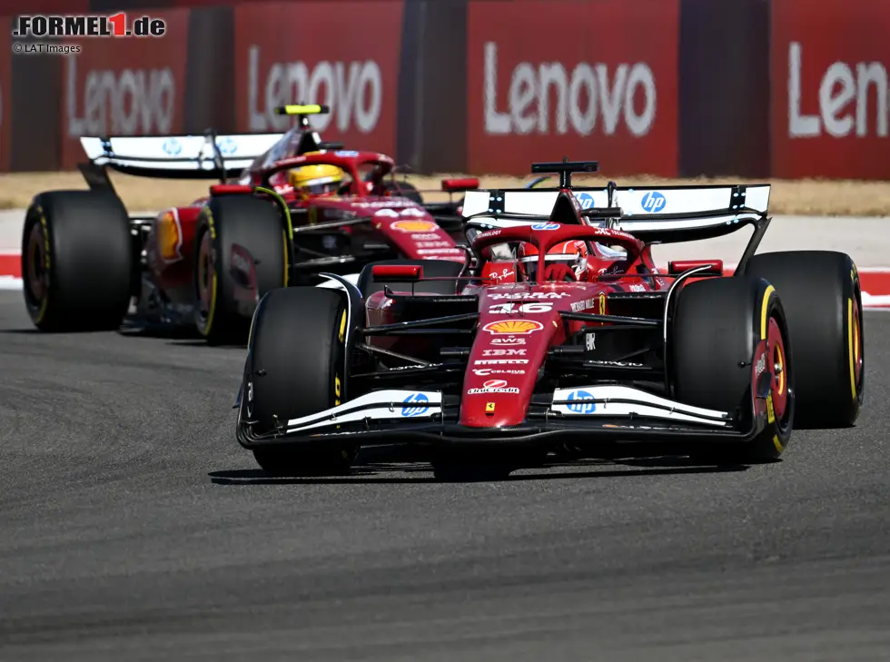 Charles Leclerc, Lewis Hamilton Foto zur News: Charles Leclerc, Lewis Hamilton