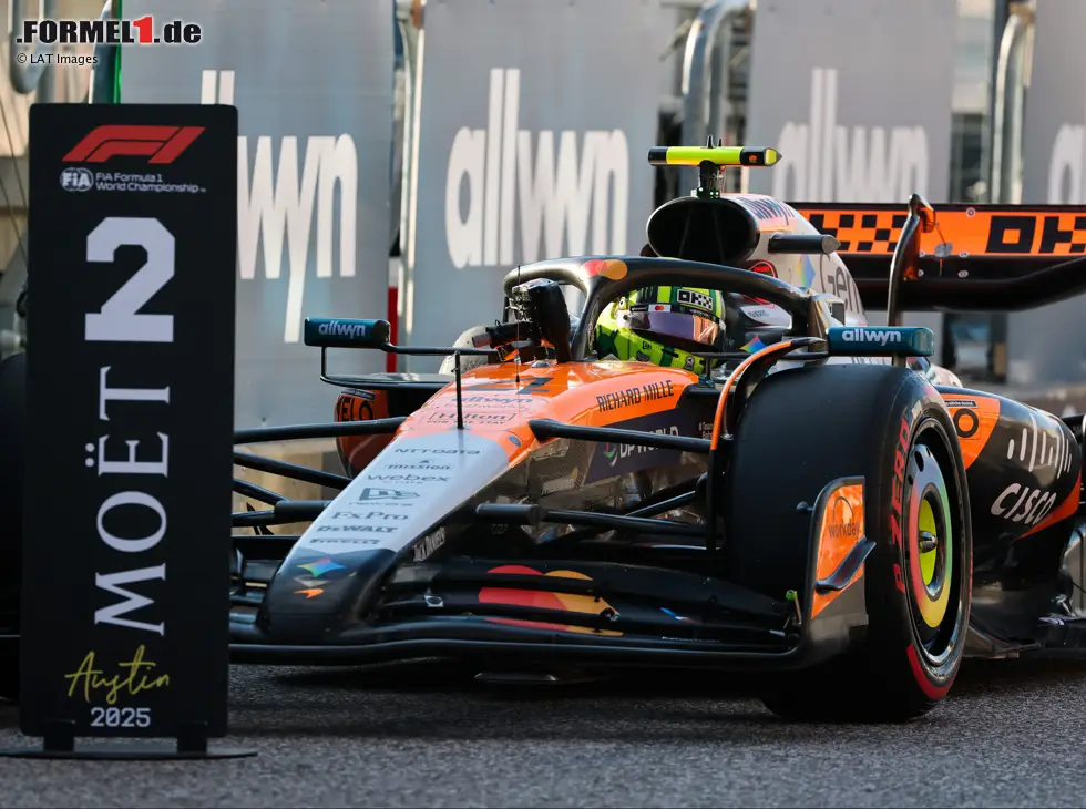 Foto zur News: Lando Norris ist vom zweiten Startplatz in Austin überrascht