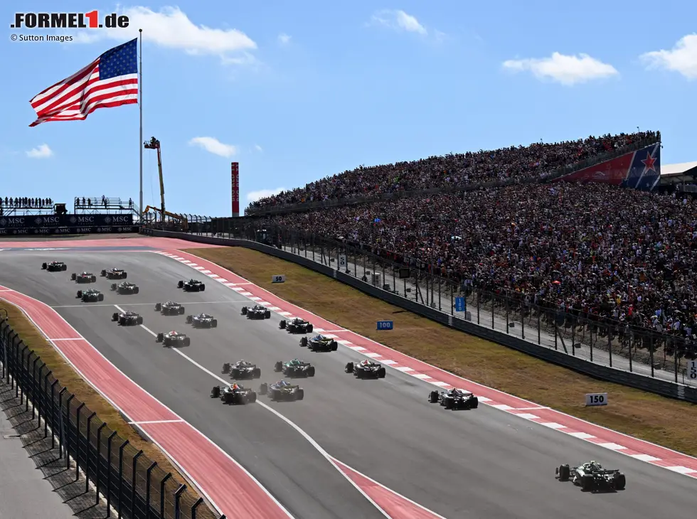 Foto zur News: Start zum Formel-1-Sprint 2025 in Austin