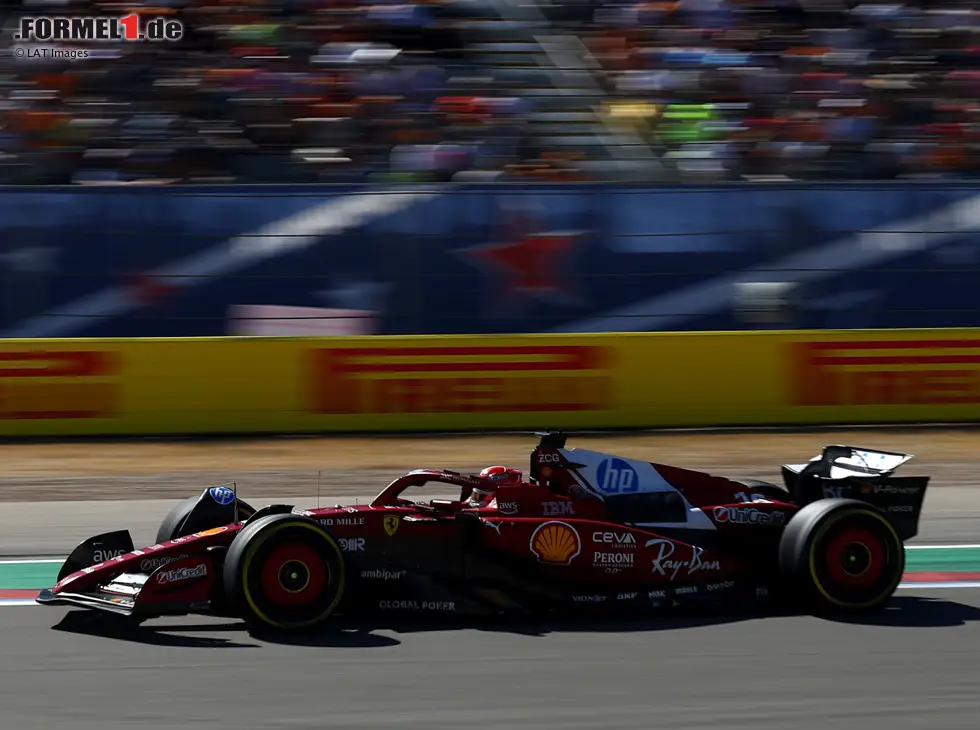 Foto zur News: Charles Leclerc fährt in Austin als Dritter auf das Podium