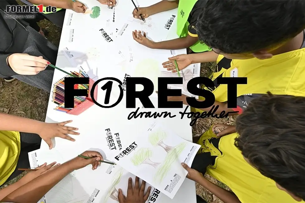 Foto zur News: Sebastian Vettels "Forest"-Aktion: Bäume zeichnen für einen symbolischen Wald