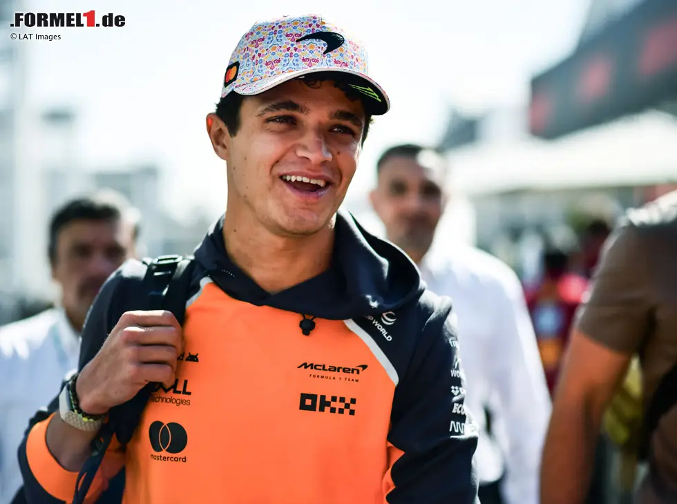 Foto zur News: Lando Norris hat Grund zur Freude - und dafür ist nicht die Tabellenführung verantwortlich