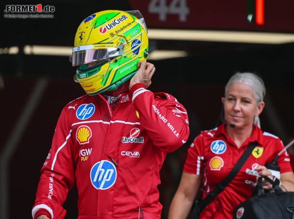 Foto zur News: Lewis Hamilton (Ferrari) beim Formel-1-Rennen in Brasilien 2025
