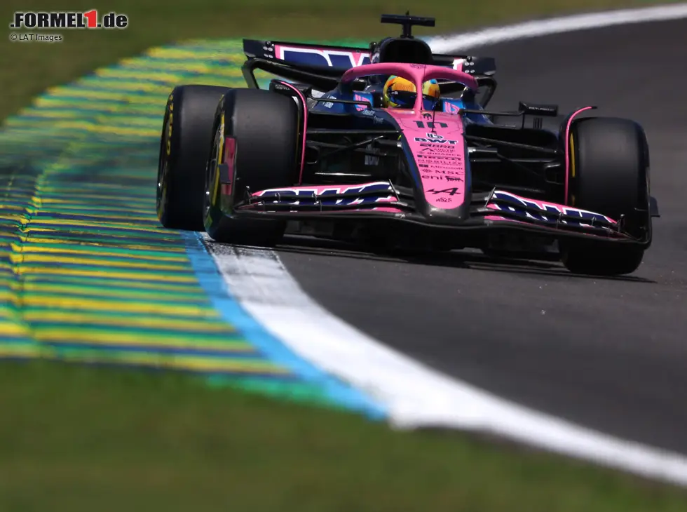 Foto zur News: Pierre Gasly holte in Brasilien gleich zwei WM-Punkte für Alpine