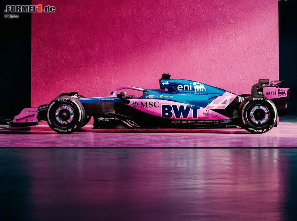 Foto zur News: Das Alpine-Sonderdesign für die letzten drei Saisonrennen 2025