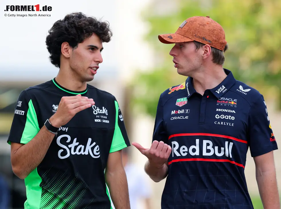 Foto zur News: Gabriel Bortoleto und Max Verstappen pflegen eine gute Beziehung