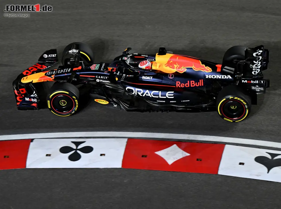 Foto zur News: Max Verstappen (Red Bull RB21) beim Formel-1-Rennen in Las Vegas 2025
