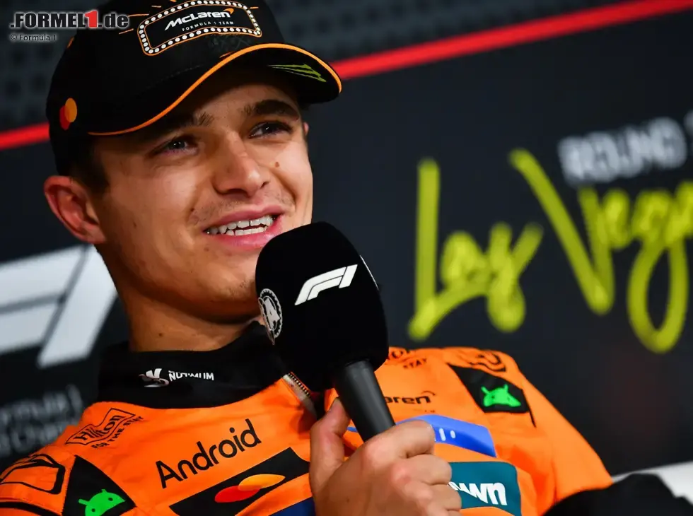 Foto zur News: Lando Norris hat sich die Poleposition in Las Vegas geholt