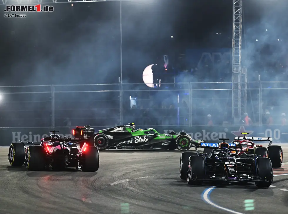 Foto zur News: Gabriel Bortoleto ging in Kurve 1 ordentlich kegeln