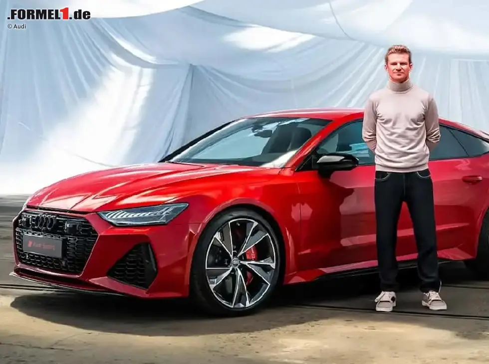 Foto zur News: Nico Hülkenberg vor einem Audi RS 7