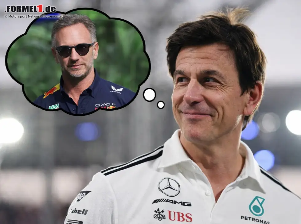 Foto zur News: Christian Horner in den Gedanken von Toto Wolff