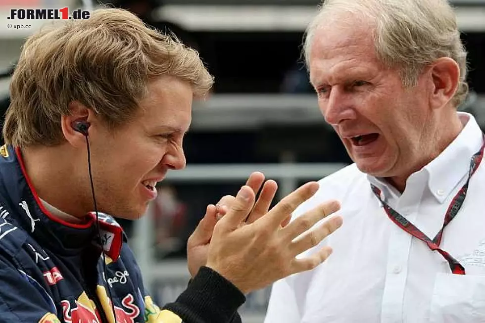 Sebastian Vettel, Helmut Marko (Motorsportchef) Foto zur News: Sebastian Vettel, Helmut Marko (Motorsportchef)