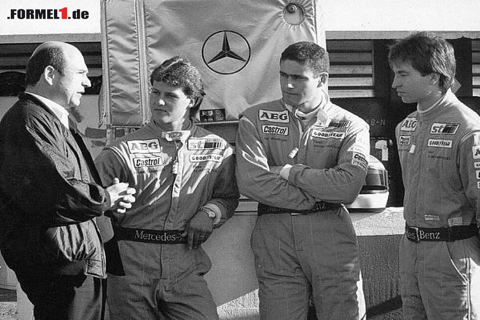 Foto zur News: Peter Sauber, Michael Schumacher, Karl Wendlinger und Heinz-Harald Frentzen