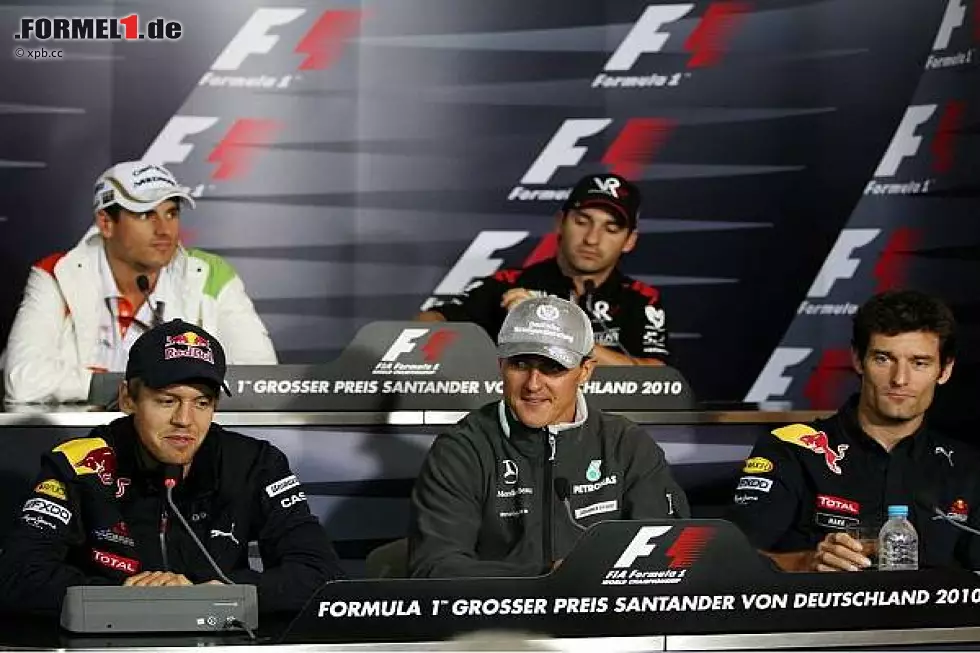 Foto zur News: Timo Glock, Sebastian Vettel, Mark Webber, Michael Schumacher, Adrian Sutil