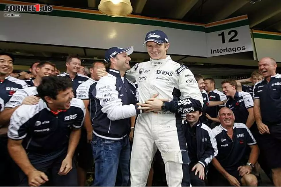 Foto zur News: Rubens Barrichello und Nico Hülkenberg