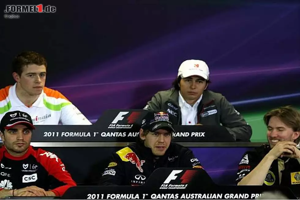 Foto zur News: Freitags-Pressekonferenz in Melbourne 2011