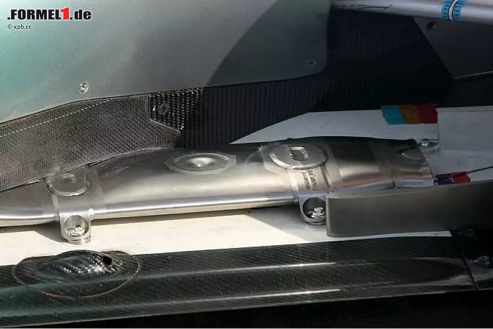 Foto zur News: Neues Auspuffsystem des Mercedes MGP W02
